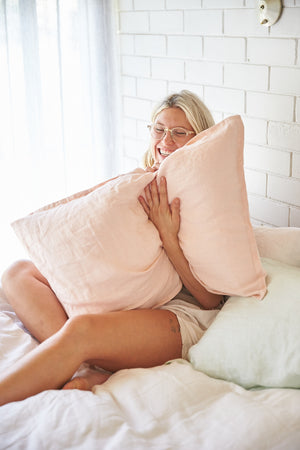 SilkLinen flip pillowslip single with travel pouch